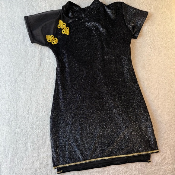 Black and Gold Dance Dress - Picture 12 of 13